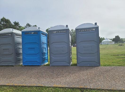 delivery and setup fees might apply depending on the location and rental period of the special event restrooms